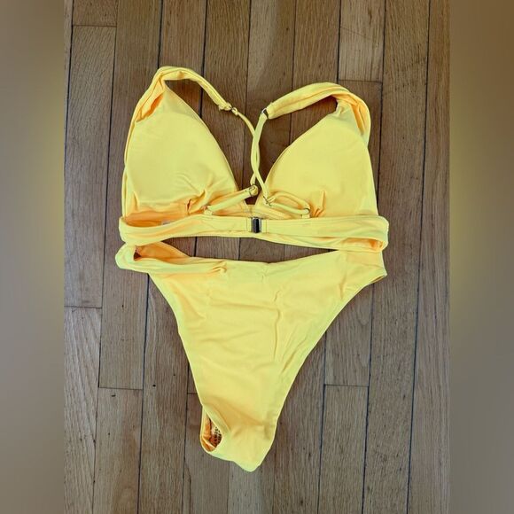 MIKETAI Yellow Bikini Set, NWOT - Picture 5 of 7